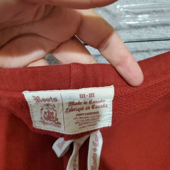 ROOTS Canada Women's Organic Cotton Blend Soft Logo Pull On Shorts Medium - Picture 7 of 7